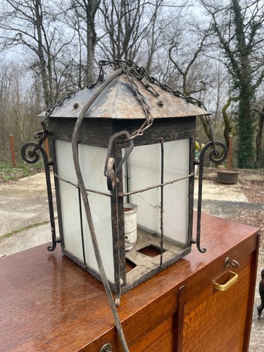 Grosse lanterne fer - fer, forgé