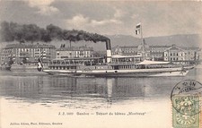 Suisse - Genève - Départ du bateau salon Montreux - Ed. Jullien J.J. 5169