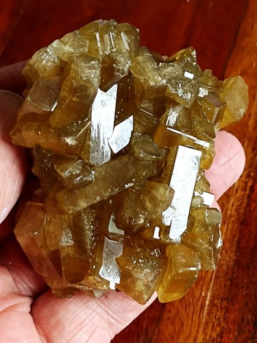 Baryte jaune miel cristaux - baryte, miel,