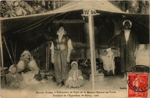 Cpa tunisia gourbi arabe - cpa,