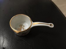 Miniature Porcelaine Casserole Souvenir Restaurant Lasserre Paris