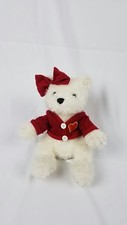 Kids of America Corp White Teddy Bear Red Valentine's Day Sweater Plush Stuffed
