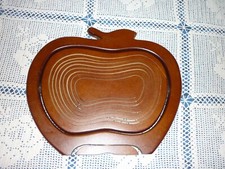 Corbeille à Fruits ou dessous de plat en Bambou massif forme pomme pliable 