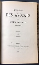 1904 TABLEAU DES AVOCATS À LA