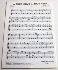 Partition sheet music ANDRE VERCHUREN : A Tout Coeur + 1 * Accordéon
