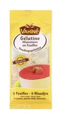 Vahine Feuilles De Gélatine, 9 feuilles 20 Grammes