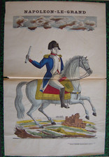 Image d'épinal Pellerin Empereur Napoléon Bonaparte à cheval NAPOLEON LE GRAND