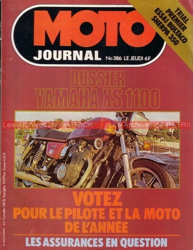 Moto journal 386 yamaha xs - moto,