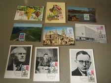 lot 9 cartes 1er jour 1975