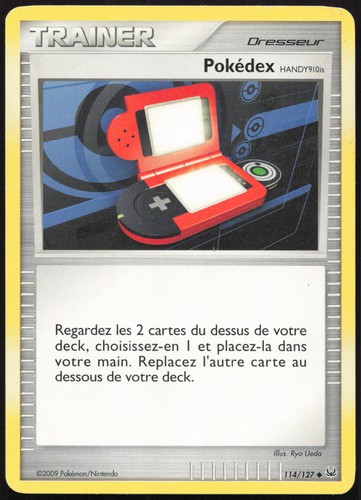 Carte pokémon pokédex - carte,