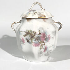 Sucrier Porcelaine de Limoges FB Décor Floral Art Nouveau Jugendstil 1900