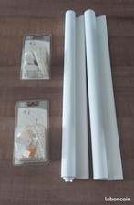 Lot 2 stores roulants blancs occultants 120x52 cm
