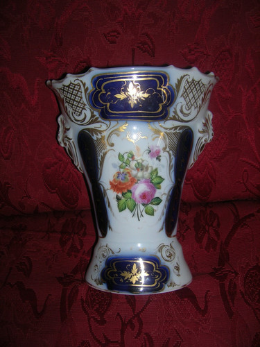 Vase porcelaine bleu de - en, et