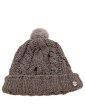 HUGO BOSS Bonnet à pompon Dames Casquette brun style décontracté