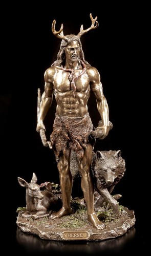 Figurine herne résine - en,