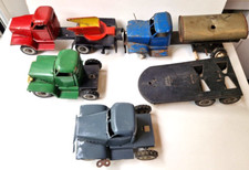 Lot de Camion GMC FJ france jouet ancien tôle Joustra