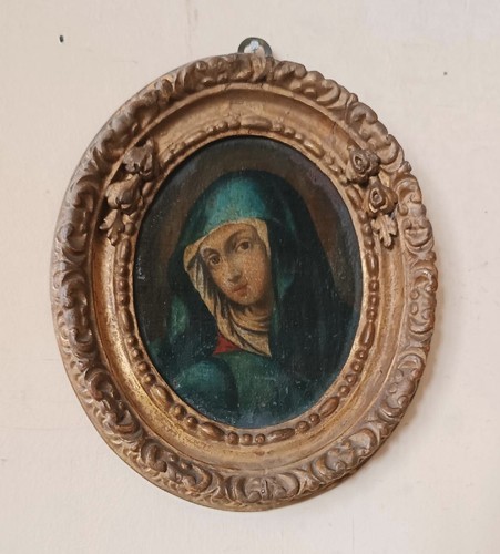 Tableau ovale ancien cadre - ovale, ancien,