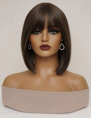 Perruque brune femme - brune,