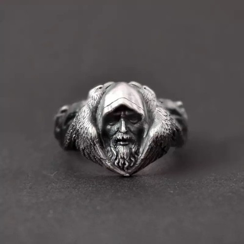 Bague acier inoxydable tête - acier,