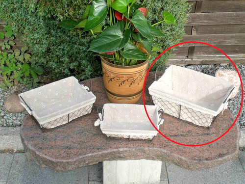 Panier grand de fil - 1, "