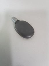 Flasque à alcool ancienne verre gainé cuir monture étain XIXe