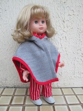tenue Poncho 2022 pour poupée Emilie  et Marie Françoise de Modes et Travaux