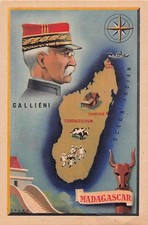 Madagascar - Maréchal Galliéni - Carte géographique de l'île - Ed. Moullot