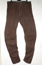 PANTALON Homme marque G-STAR RAWGS 01 T 40/ 42 33 / 34 length couleur marron