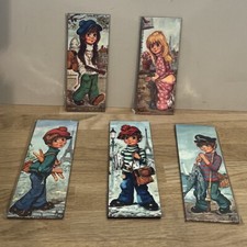 5 Petits Tableaux Dessin Môme Titi Parisien Montmartre Type Poulbots Déco Enfant