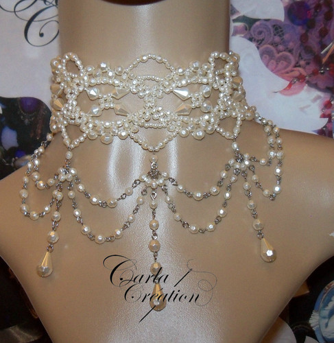Collier perle nacrée - collier,