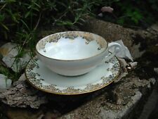 tasse à café Limoges porcelaine doré or fin signé Rocal Limoges France