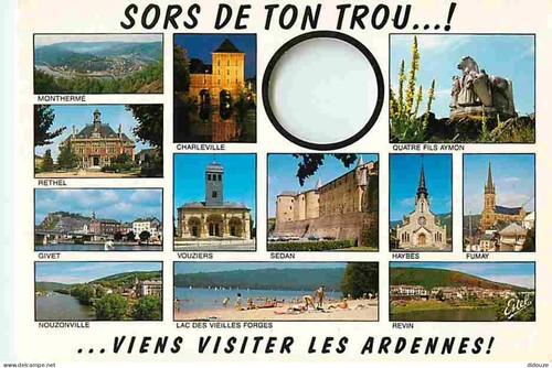 Carte postale ardennes - carte, 08