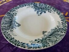 Assiette Creuse Saint Amand  A Lebacqz & M Bouchart Modèle Colombier Bleu 22,5cm