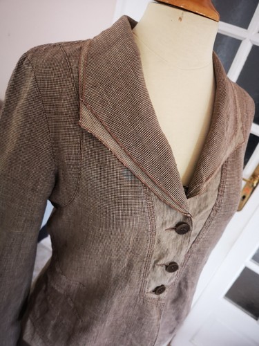 Veste lin femme 38m - lin,