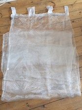 Rideaux Voilage Blanc Irrisé Atmosphera 140 X 240 Cm