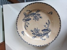 plat rond en porcelaine opaque de Gien Cactus