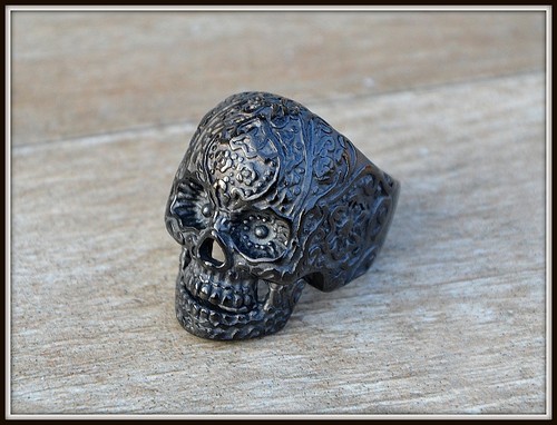 Bague chevalière téte - bague,