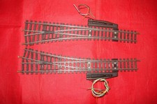 JOUEF HO 2 LONGS AIGUILLAGES DROIT GAUCHE 4186 4187 TRAIN ELECTRIQUE ACIER