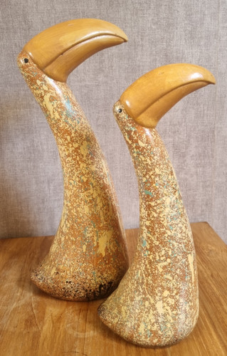 Paire toucans céramique - paire,