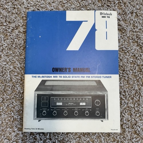 Mcintosh solid state - mr, 78