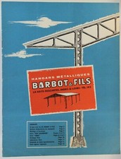 prospectus brochure Barbot et Fils bâtiment métallique hangar agricole tracteur