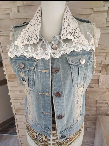 Veste jean sans - jean, manche