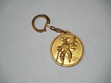 PORTE CLÉ MÉTAL DORE VIEIL