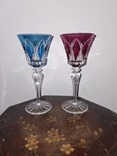 2 verres à eau cristal
