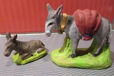 SANTON ancien ÂNE à la