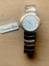 SUPERBE MONTRE HOMME CHRISTIAN DIOR PARIS OVALE MVT QUARTZ DATE V8 SWISS MADE