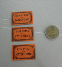 3 Ancien Bon Point de Catéchisme TBE