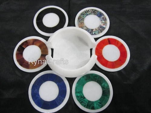 Inches marble coaster set - 4.5,