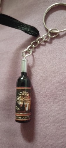 Porte clé bouteille vin - bouteille,