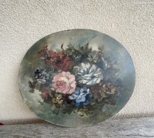 Tableau ovale nature - morte, aux